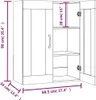vidaXL Nástěnná skříňka bílá 69,5x34x90 cm Náhled obrázku produktu 8