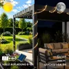 LUMILED Solar Lichterschlauch Außen 12m 100 LED Warmweiß Produktbild-Vorschau 5