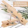Holzklammern mit Stecknadeln 100 Stück Natürlich Holz Push Produktbild-Vorschau 4