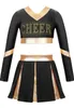 Costume da cheerleader scintillante per ragazze - set di Anteprima dell’immagine prodotto 3