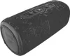 A black portable speaker with water droplets on its surface, shown at an angle. Náhľad obrázku produktu