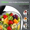 HOMELUX Entsafter 220W Slow Juicer 126 MM Einfüllschacht Produktbild-Vorschau 2