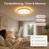 Lámpara de techo LED con luz nocturna de 1800K, 24W. Vista previa de la imagen del producto 8