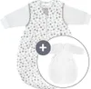 Set sacco a pelo Coconette 2 pezzi - Cerchio Bianco Grigio Anteprima dell’immagine prodotto 1