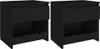 vidaXL Nočné stolíky 2 ks čierne 40x30x39 cm Drevo Materiál Náhľad obrázku produktu 1