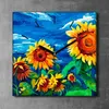Coloray Uhr auf Leinwand 30x30 cm Wand Uhr Dekoration Produktbild-Vorschau 2