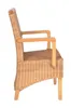 MiaMöbel Armlehnstuhl Rattan 51x98x57 cm Modern Massivholz Produktbild-Vorschau 3