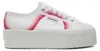 Superga Damen Round Stripes Plateau Turnschuhe weiß 39 Produktbild-Vorschau 1
