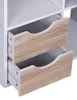 FineBuy Design Bücherregal 8 Fächer MASSA Modern Holz Weiß Produktbild-Vorschau 2