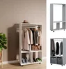 Kleiderschrank Vicco Sydney Weiß 70 x 128 cm, Model 37513 Produktbild-Vorschau 2