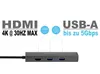 Hurricane C0546 6-in-1 USB Type C HUB Dock 10Gbps RJ45 100w Produktbild-Vorschau 7