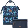 A backpack and a pouch are displayed against a white background. Produktbild-Vorschau