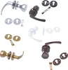 A collection of different door handles and related hardware, displayed against a white background. Podgląd zdjęcia produktu