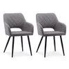 CLIPOP lot de 2 chaises de salle à manger tissu lin, avec Voir les images du produit 2