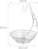 relaxdays Obstschale silber Produktbild-Vorschau 4