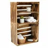 Two wooden crates stacked vertically, with items placed on the shelves. Náhled obrázku produktu
