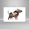 Bilder auf glas - Einteilig - Kind Hund Bild - 120x80cm - Produktbild-Vorschau 3