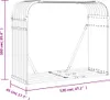 vidaXL Riparo per legna da ardere effetto legno 120x45x100 Anteprima dell’immagine prodotto 8