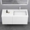doporro Meuble sous Vasque Blanc Mat et Lavabo de Salle de Voir les images du produit 3