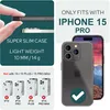 Custodia ultra sottile da 0,3 mm per iPhone 15 Pro Matt Anteprima dell’immagine prodotto 4