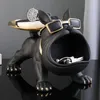 Bulldogge Tablett Deko Französische Bulldogge Dekofigur Produktbild-Vorschau 2