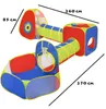 SEVICO Kinder-Spielzelt mit Tunnel Spielhaus 5 Teile Produktbild-Vorschau 2