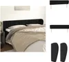 vidaXL Kopfteil mit Ohren Schwarz 203x23x78/88 cm Samt -  Produktbild-Vorschau 1