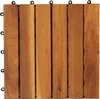 vidaXL 10 x Fliese aus Akazienholz 30 x 30 cm vertikales Produktbild-Vorschau 6