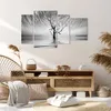 Bild auf Leinwand - Leinwandbild - 4 Teile - Schwarzweiß Produktbild-Vorschau 7