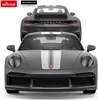 A Rastar Porsche 911 Sport Classic R/C car shown from the front and back. Voir les images du produit