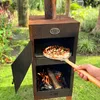 ASH - Pizza - 3 en 1 - BBQ/Foyer extérieur - Acier corten Voir les images du produit 10
