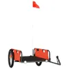 vidaXL Príves na bicykel Orange Oxford Fabric a Iron Náhľad obrázku produktu 1
