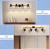 ZMH lampa sufitowa reflektor sufitowy 4 płomienie czarny Podgląd zdjęcia produktu 5