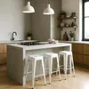Tabouret de bar 76cm en acier métal pour bar et cuisine Voir les images du produit 2