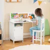 COSTWAY Kinderbureau-set, bureau voor kinderen met stoel Productafbeelding-voorbeeld 2