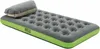 An inflatable air mattress with a built-in pillow, shown from a slightly elevated side angle on a white background. Podgląd zdjęcia produktu