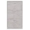 vidaXL Szafka na buty betonowa szara 59x17x108 cm materiał Podgląd zdjęcia produktu 14