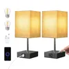 EDISHINE LED Nachttischlampe Touch Dimmbar 2er Produktbild-Vorschau 1