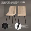 ML-Design set di 4 sedie per sala da pranzo marrone chiaro, Anteprima dell’immagine prodotto 3