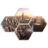 DEQORI Glasbilder 4-tlg 100x70 cm 'New York City Skyline' Produktbild-Vorschau 2