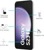 A smartphone screen protector with feature callouts. Produktbild-Vorschau