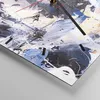 Wanduhr - Quadrat - Glasuhr - Abstraktion verschüttet Produktbild-Vorschau 5