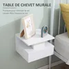 HOMCOM Lot de 2 Tables de Chevet murales - Lot de 2 Tables Voir les images du produit 3