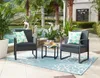 Möbilia Garten Sitzgruppe 5-tlg aus Polyrattan | 2 Stühle Produktbild-Vorschau 3