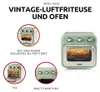 Ariete Vintage: Mini-oven met luchtfriteerfunctie, groen Productafbeelding-voorbeeld 3
