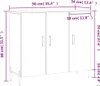 vidaXL Sideboard Sonoma-Eiche 90x34x80 cm Holzwerkstoff Produktbild-Vorschau 8