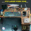 GTPLAYER Eckschreibtisch Schreibtisch Gaming Tisch mit Produktbild-Vorschau 7