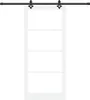 vidaXL Drzwi przesuwne ORKDAL biało-czarne 93 x 211 cm Podgląd zdjęcia produktu 3