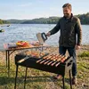 Grillrost 70 × 40 cm mit 2 cm Höhe und Holzgriff aus Produktbild-Vorschau 7