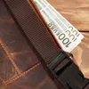 Herren Leder klassische Hüfte Nierentasche braun Vintage Produktbild-Vorschau 10